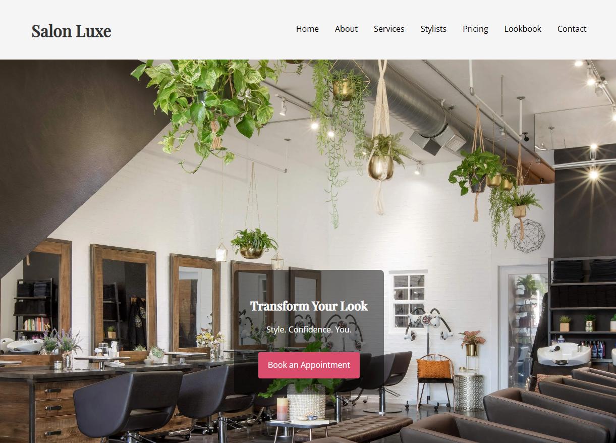 Hair Salon Website